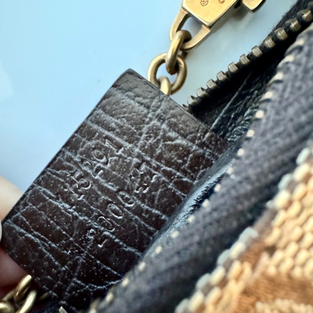 Gucci Beige & Brown GG Canvas Horsebit Wristlet - Picture 8 of 12